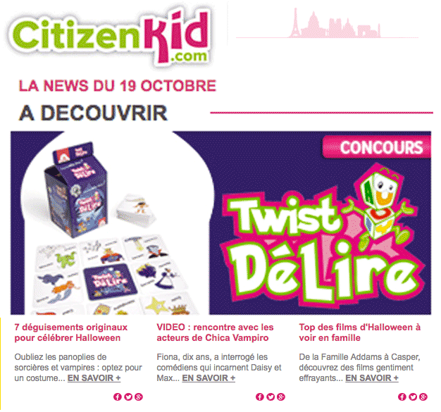 + de 2 700 participants ont tentés de gagner un Twist délire sur CitizenKid.fo