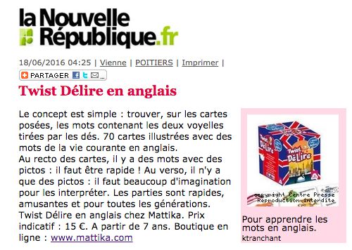 On révise son anglais avec Twist Délire