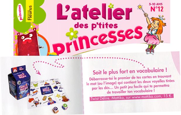 Vu dans l’atelier des petites princesses Janvier 2017