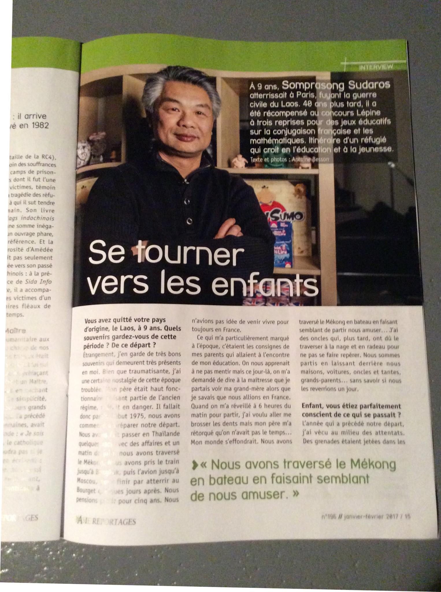 "Se tourner vers les enfants" - l'interview des enfants du Mékong de Somprasong Sudaros