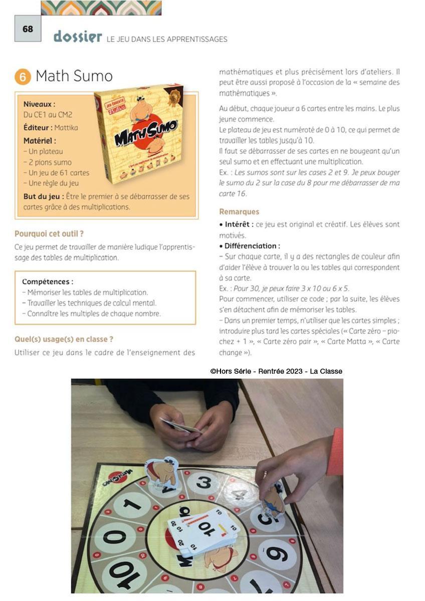 MathSumo - Hors série - Rentrée 2023 - La Classe 2023